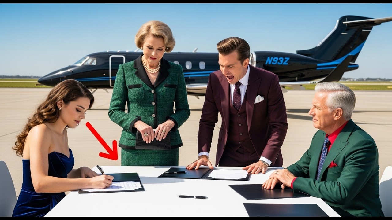 **She Signed The Divorce Quietly — Then Shocked Everyone Arriving In The Billionaire’s Private Jet.