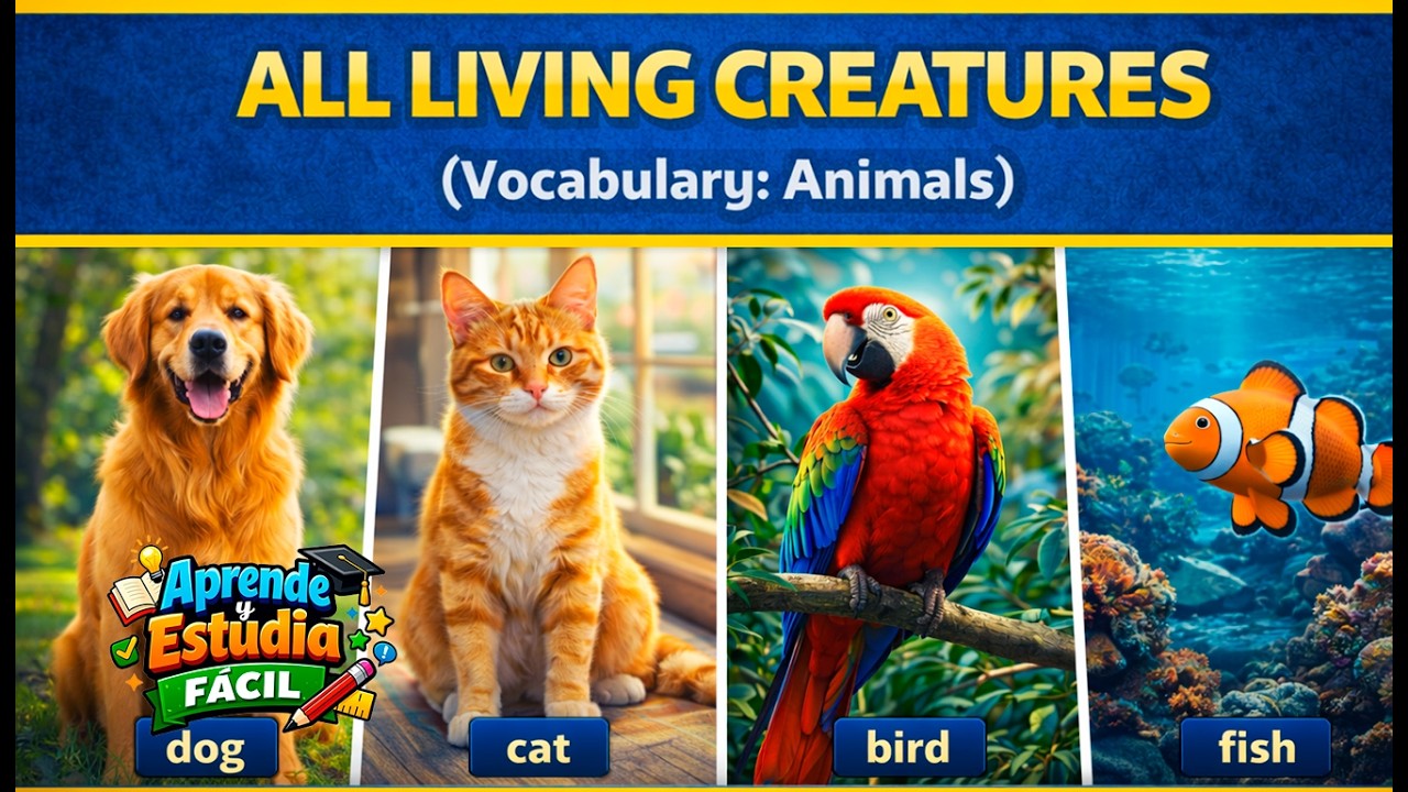 All Living Creatures Vocabulary: Animals | Un Safari de Palabras