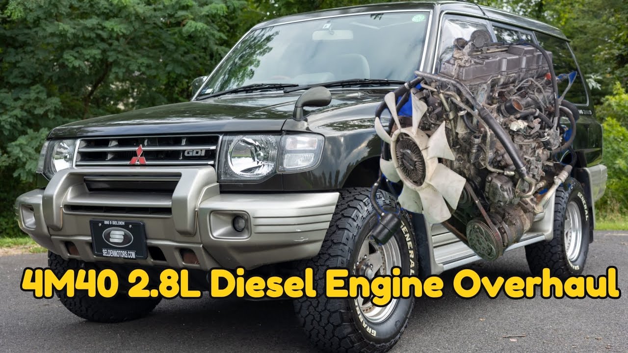 Mitsubishi Pajero 2.8L Diesel 4M40 Engine Overhaul -  Rebuild Guide #4M40Engine#Mitsubishi (P-1)