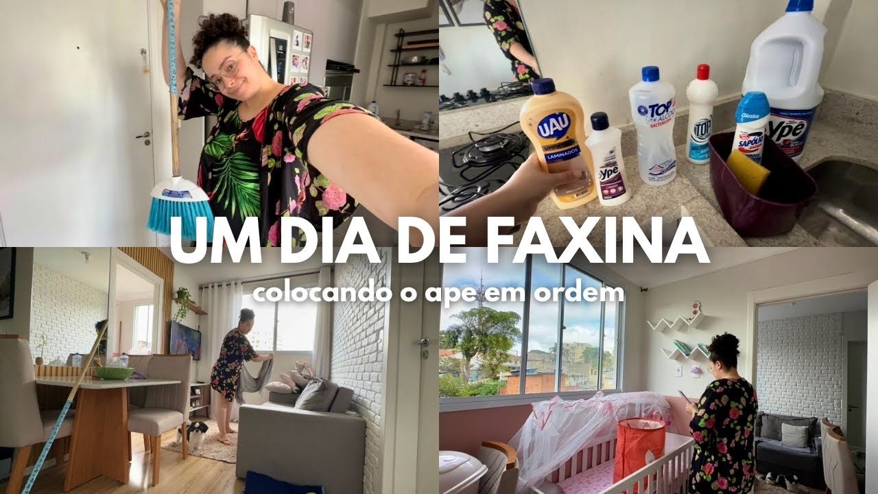 FAXINA NO APARTAMENTO COMPLETO | organização, lavando o banheiro, produtos, limpando e muito mais
