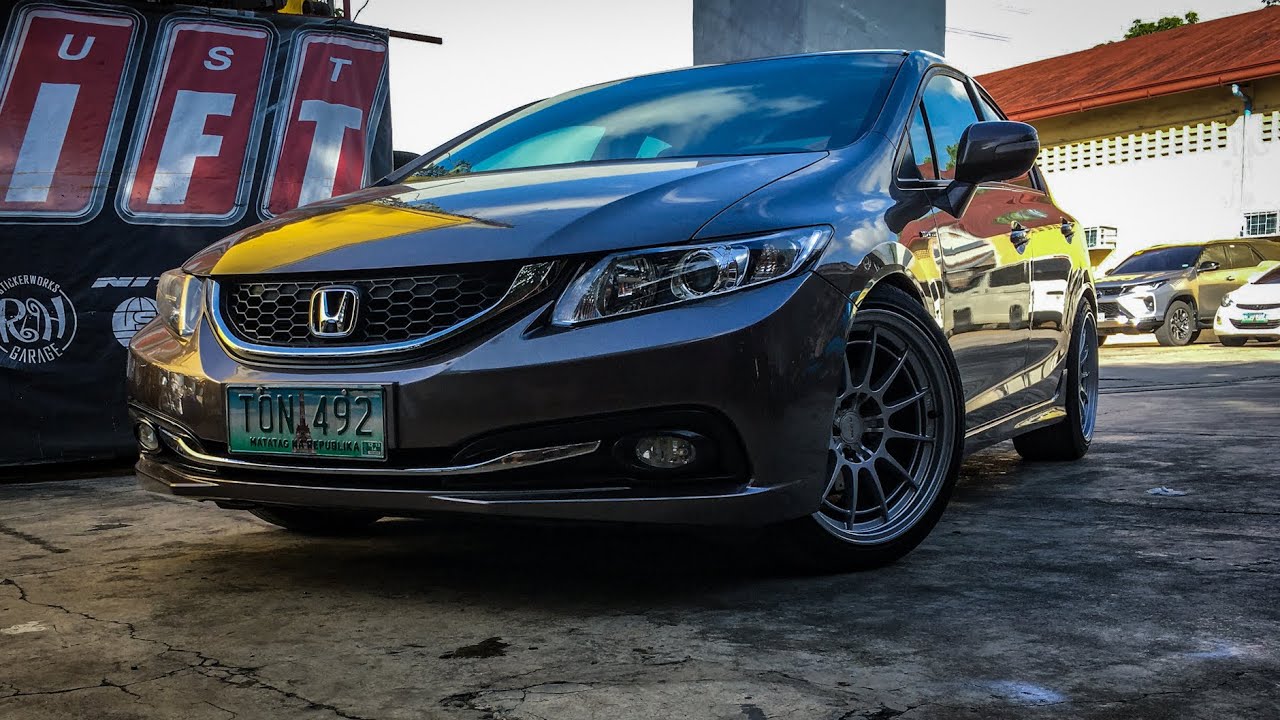 Full exhaust system on a 2012 Honda Civic