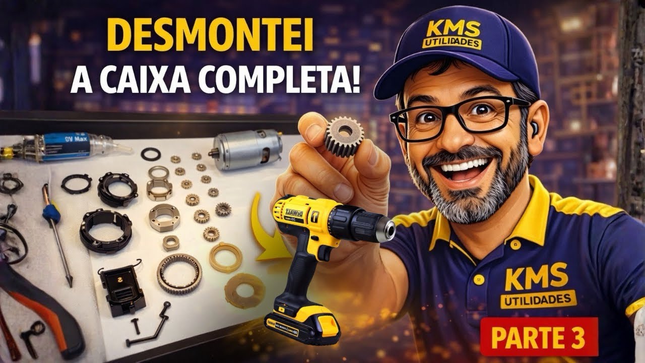 Manutenção Preventiva Dewalt DCD776 ⚙️ Desmontei e Montei a Caixa de Engrenagem Completa