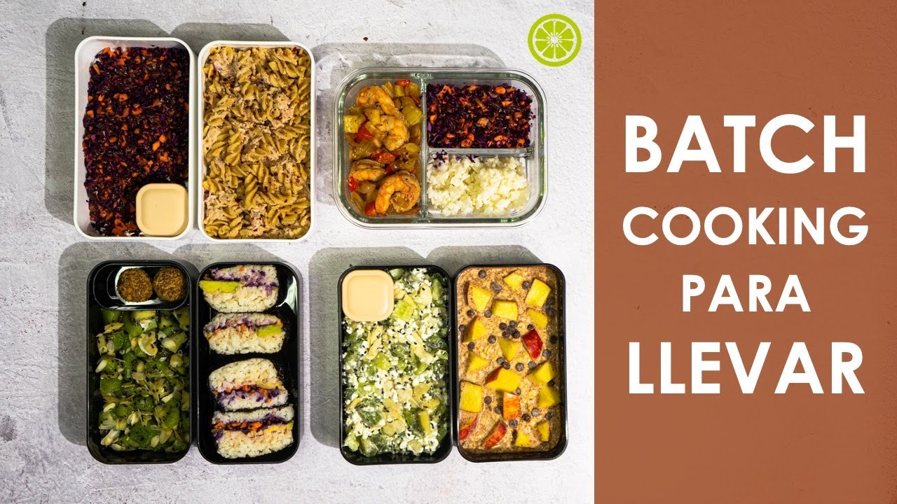 Menús para llevar al trabajo/Uni | Batch cooking (semana laboral)