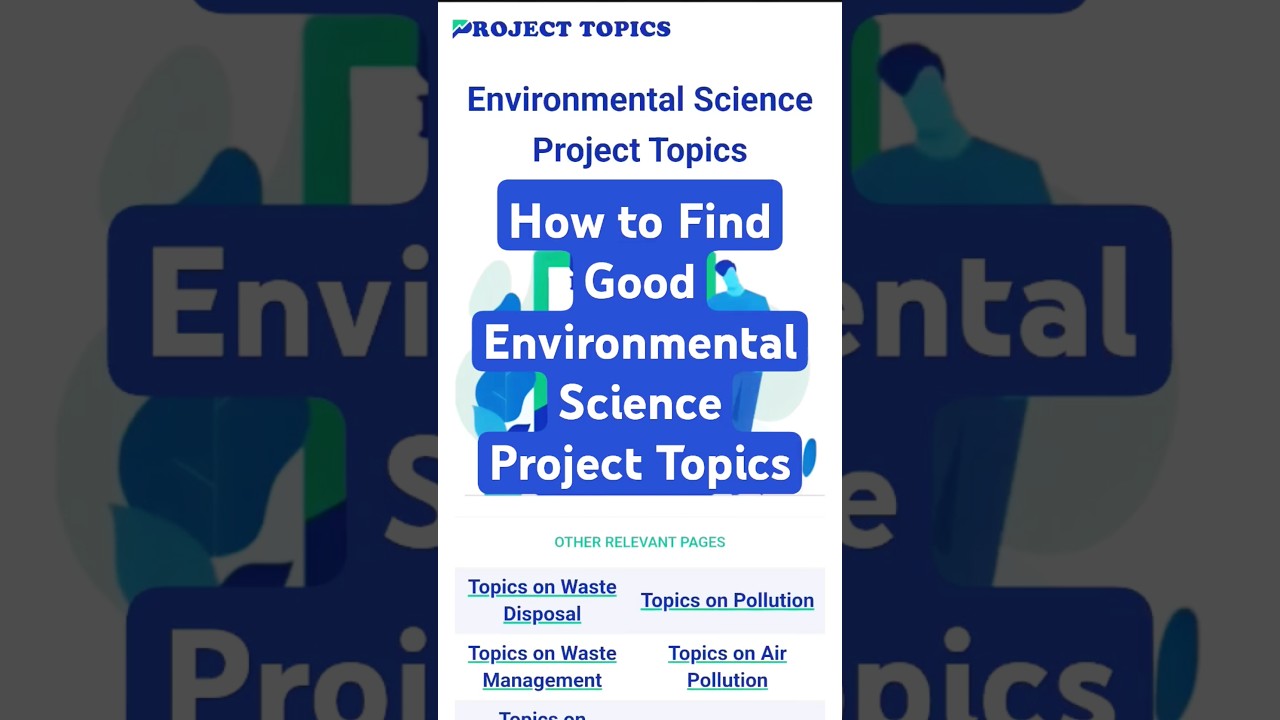 Environmental Science Project Topics