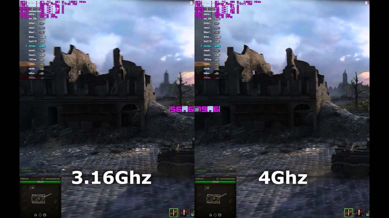 Intel Xeon x5460 4Ghz Test World of Tanks GTX 970