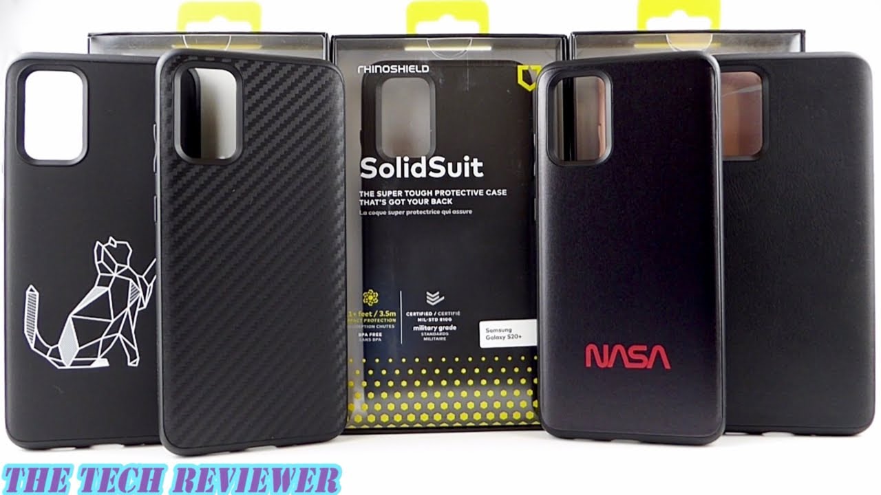 Protect your Galaxy S20+ w/ RhinoShield SolidSuit--11 ft Drop Protection, Slim Profile, 100+ Designs