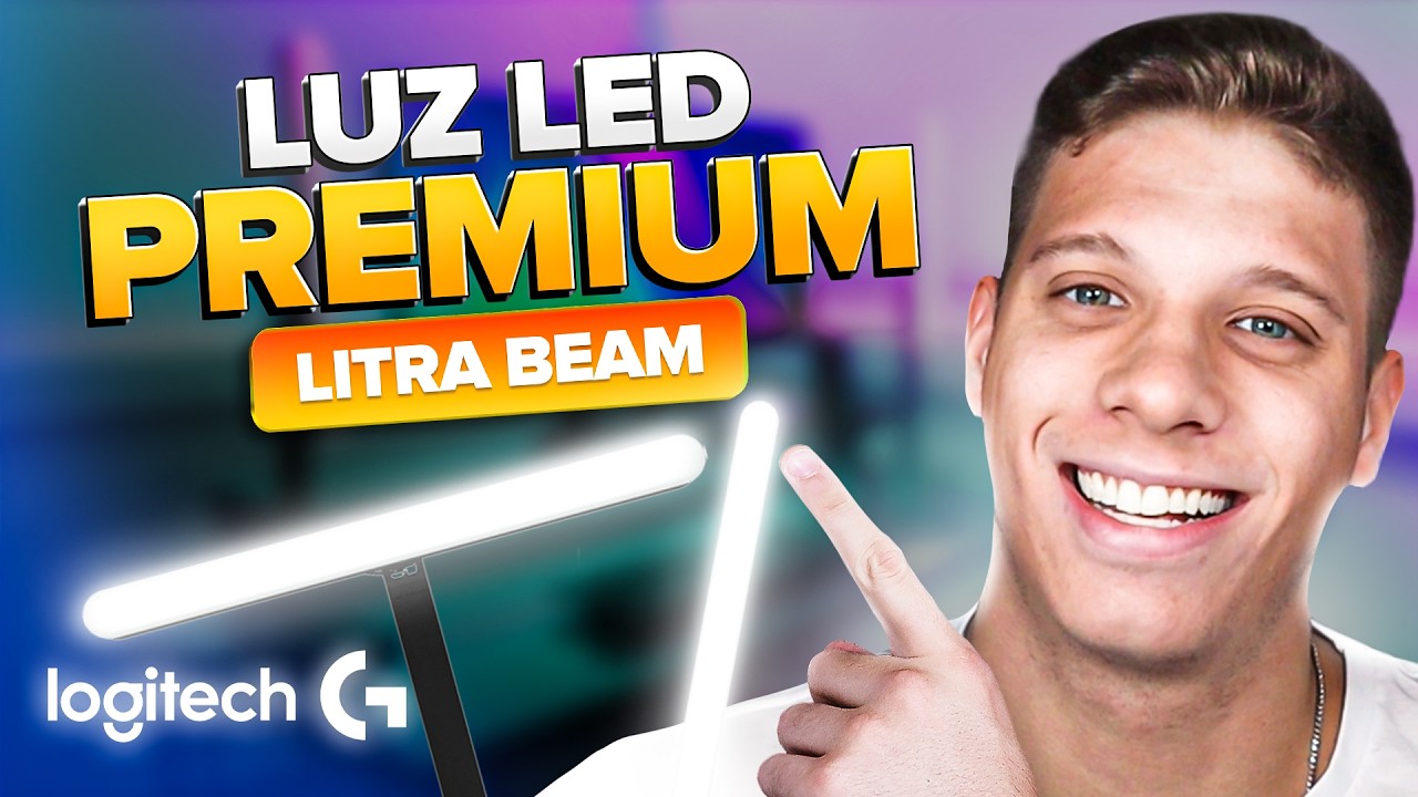 Como iluminar bem os seus vídeos e lives? Conheça a LOGITECH LITRA BEAM e tenha uma Iluminação boa!