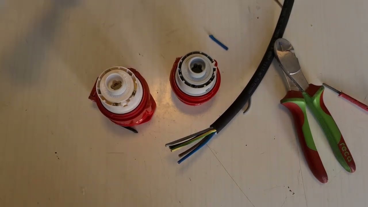 CEE Verlängerungskabel  Bauen CEE 16A Stecker & Kupplung