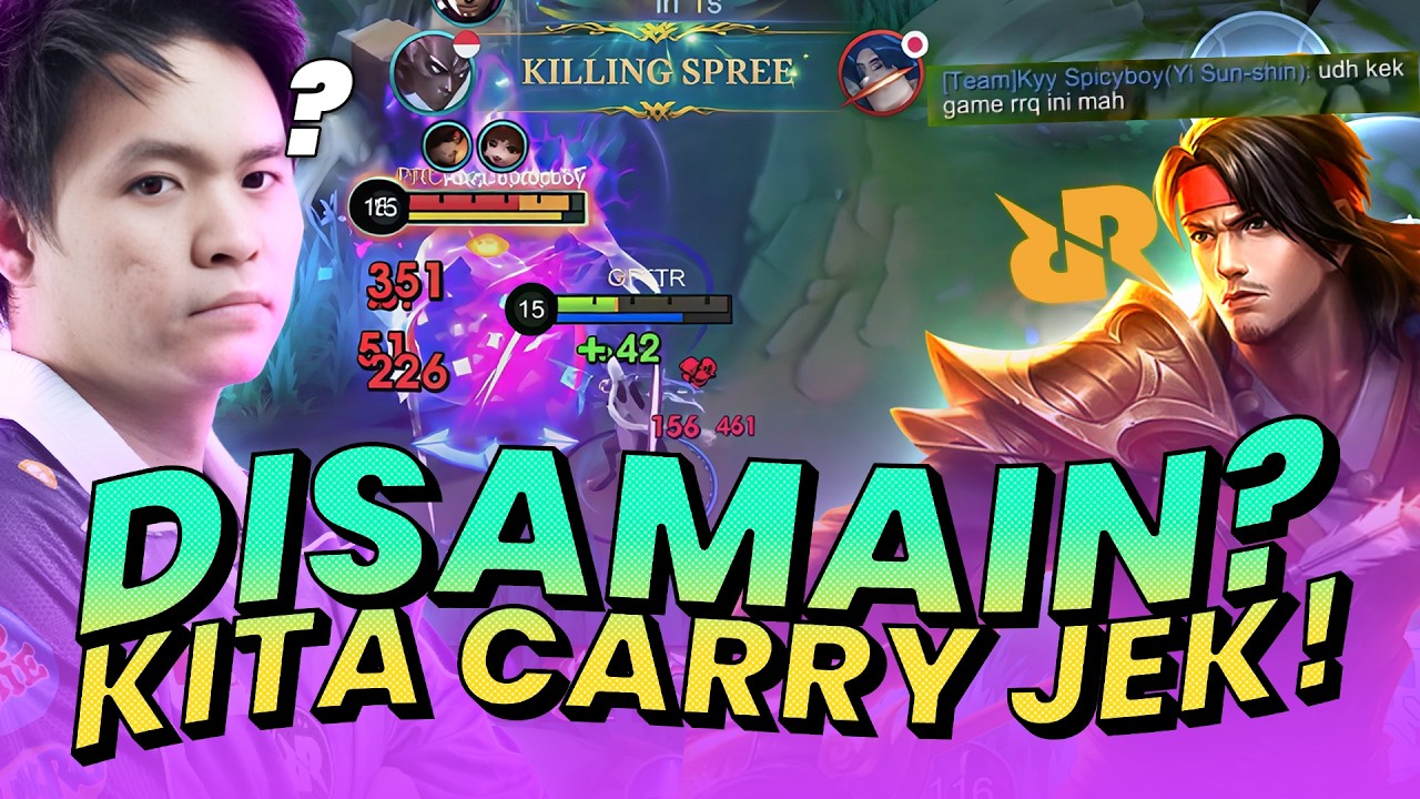DISAMAIN SAMA GAMEPLAY RRQ, SORRY BOYS MM INI GENDONG SAMPE KAMBEK !! - Mobile Legends