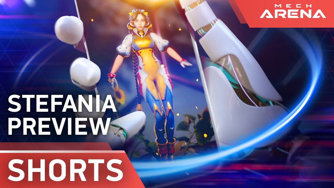 💙💛Stefania on the MOON! | 🔥New Legendary Guided Pilot | Mech Arena Teaser #Shorts
