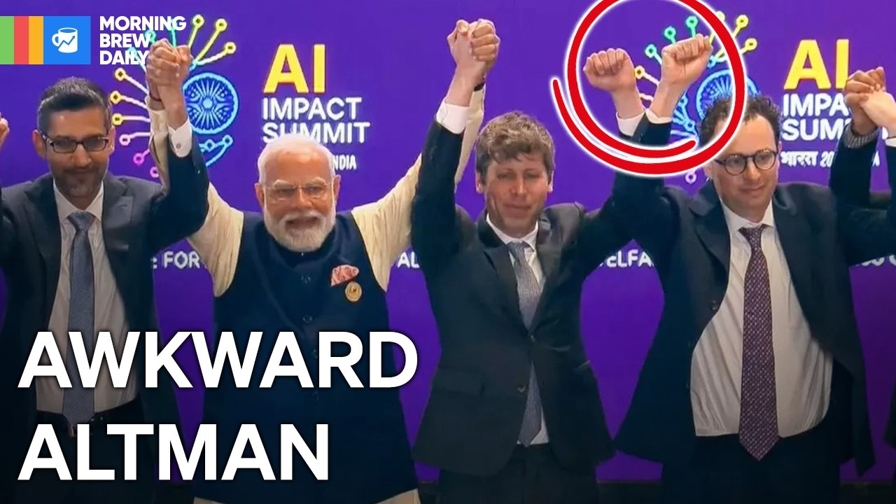 Sam Altman has awkward moment during India’s AI summit