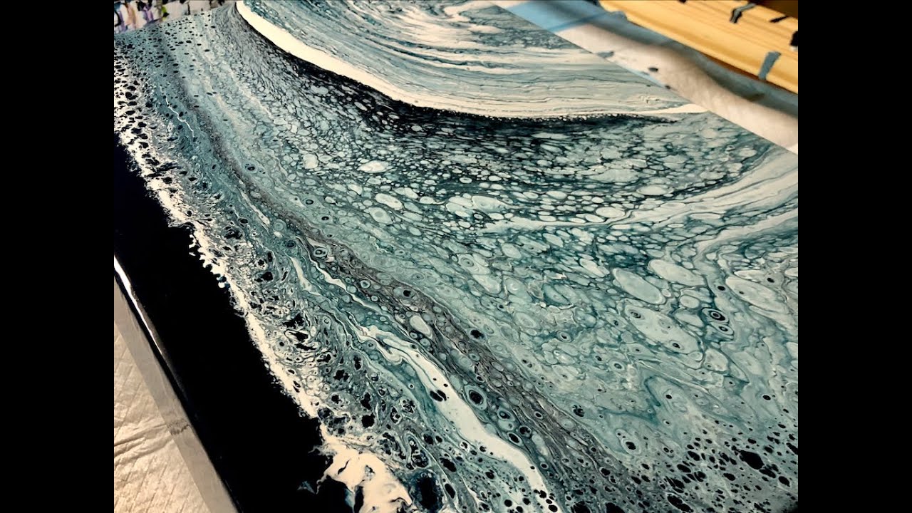 How I varnish My Acrylic Pour Paintings