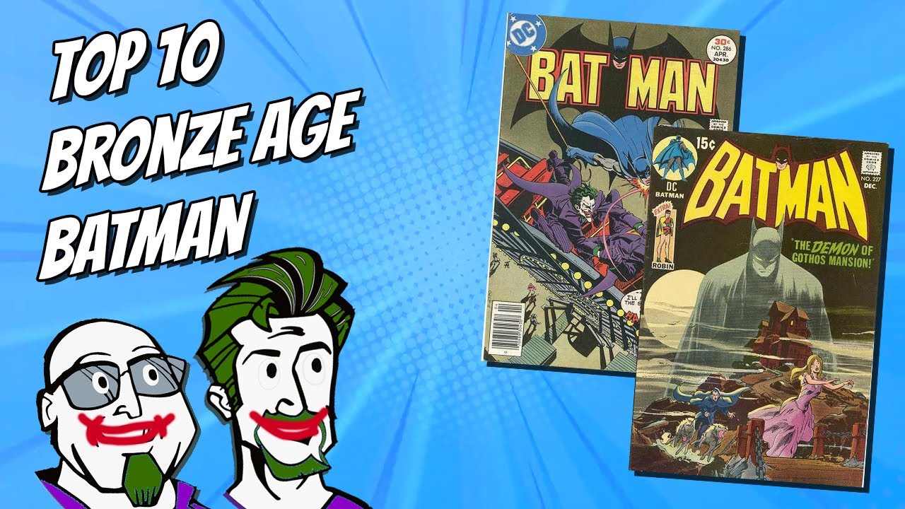 Top 10 Bronze Age Batman Comic Covers - Chris and Walt's Top 10 Show