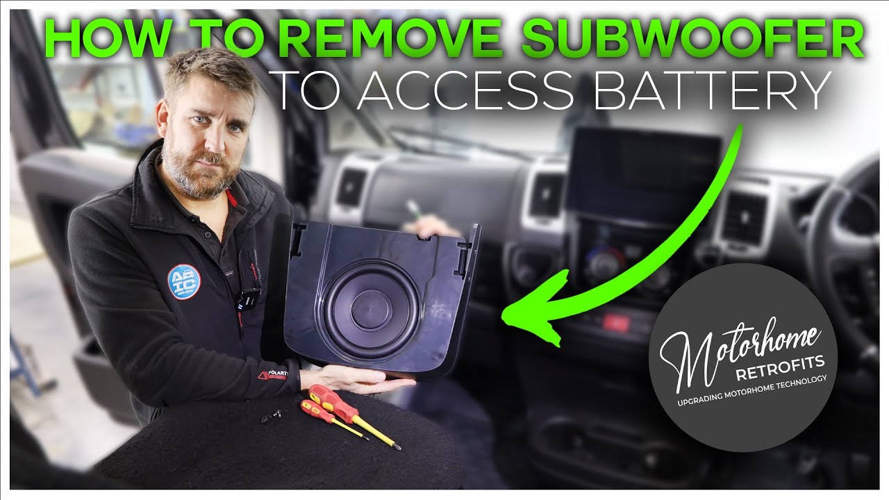 How To Remove Your Alpine Subwoofer to Access Engine Battery In Ducato, Boxer, Relay! (SWC-D84DU)