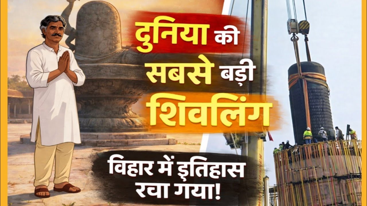 33 फीट ऊंची, 2 लाख किलो की शिवलिंग | Bihar Creates World रिकॉर्ड Virat Ramayan Mandir Bihar