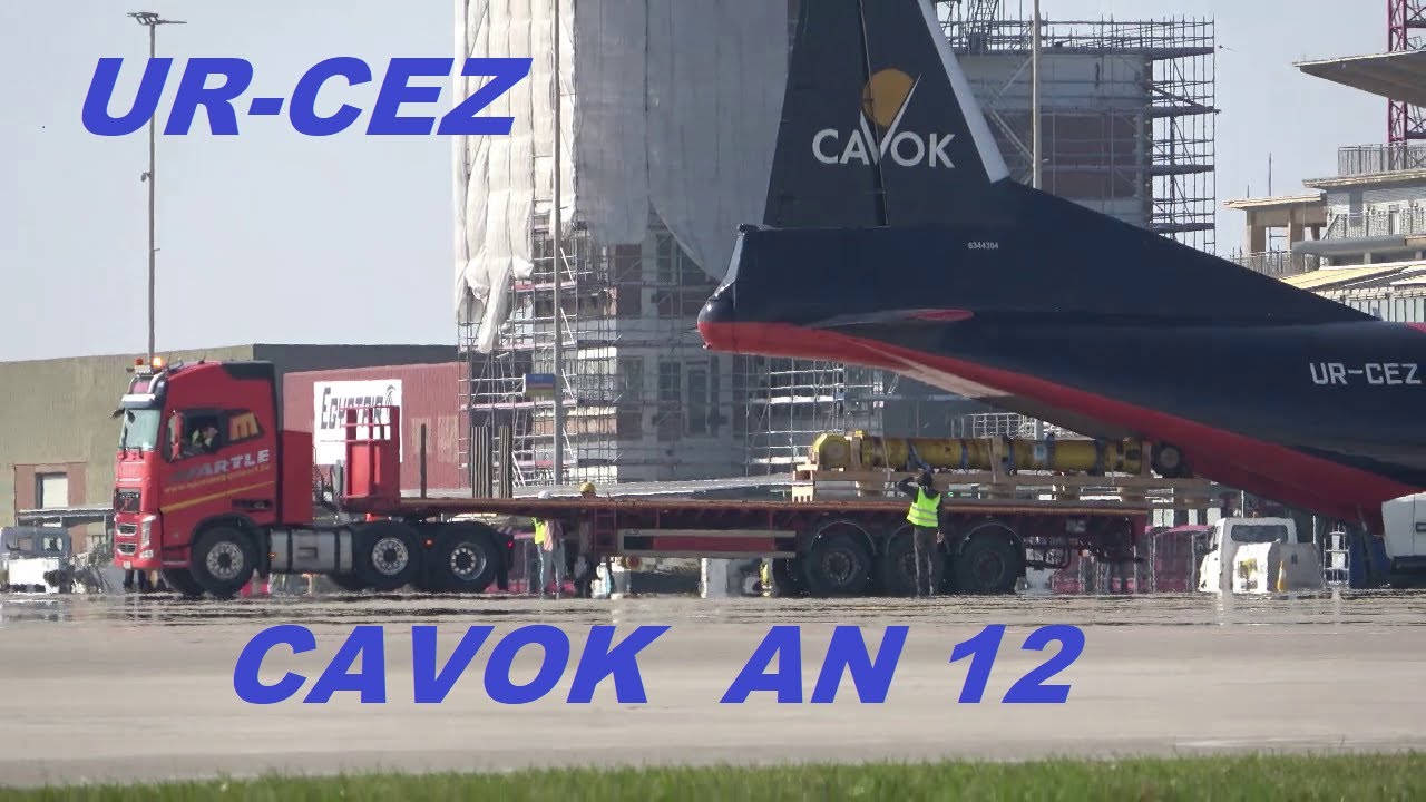 CAVOK  Antonov 12 , UR-CEZ ( 6344304 ) , full complete sequence of events , Ostend Airport