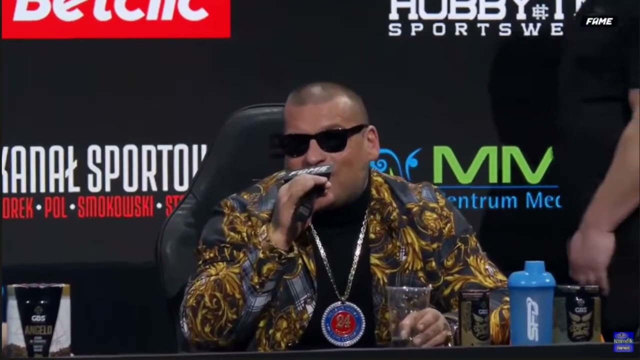 Popek pozamiatał na konferencji fame mma 13 [fame]
