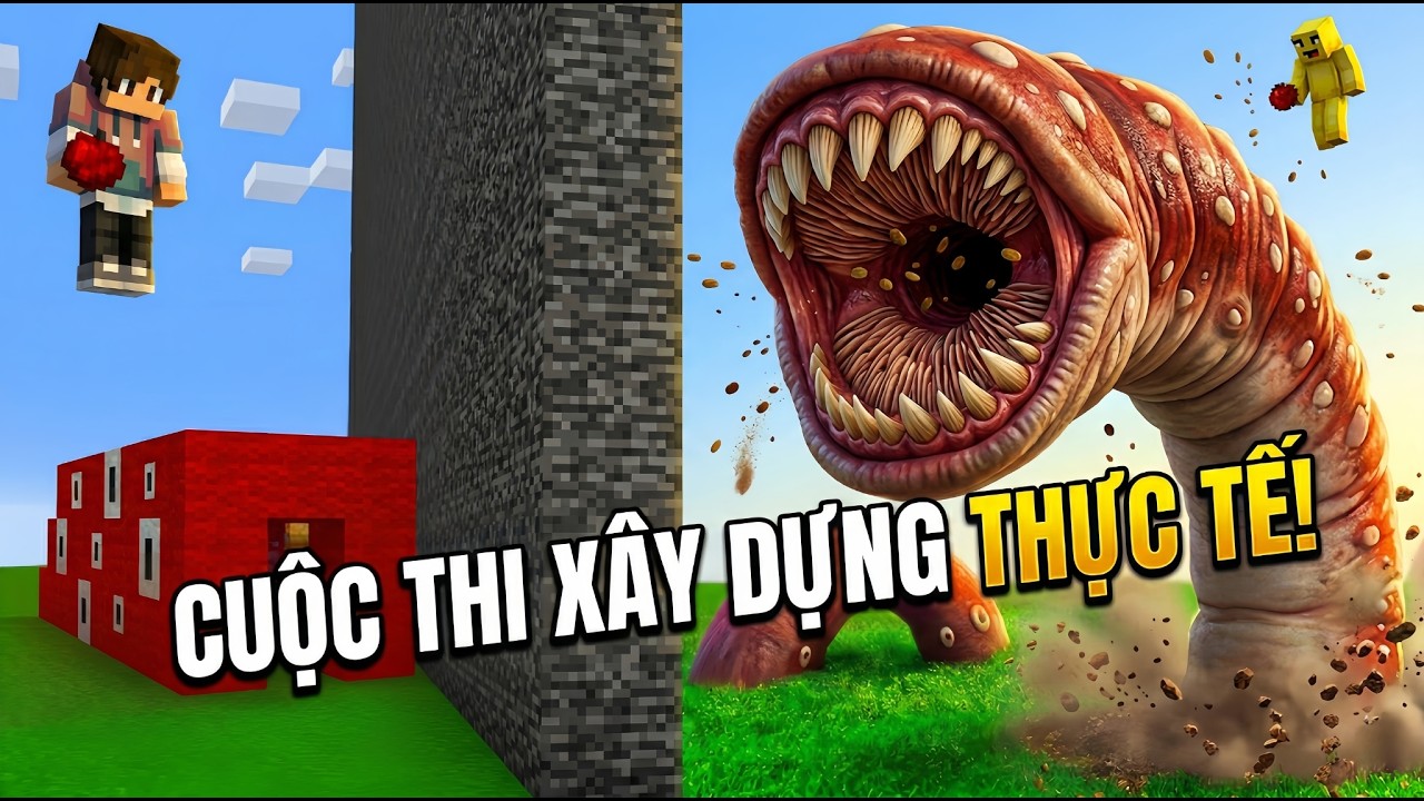 Minecraft: Dùng Lệnh Bí Mật Biến Công Trình Thành Đời Thực! Bắt Quả Tang Thằng Bạn Hối Lộ Giám Khảo!