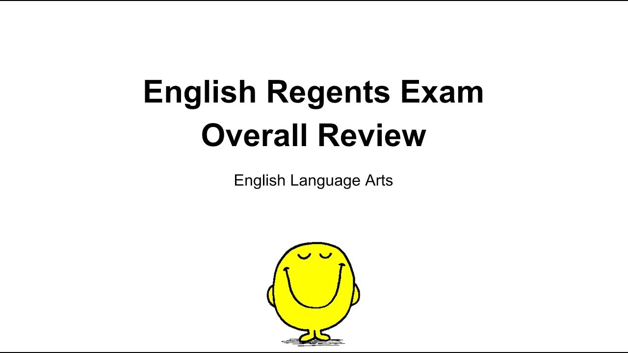 English Regents Review - An Overall Review -  Video Lesson