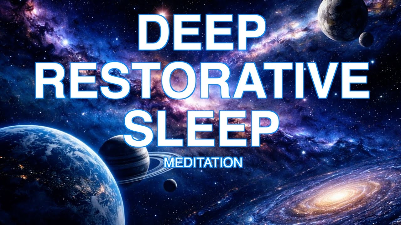 Deep Restorative Sleep Meditation - A Space Journey