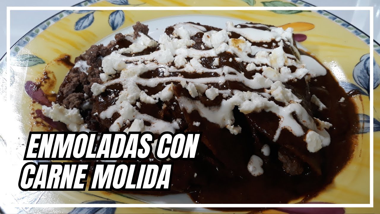 ENMOLADAS CON CARNE MOLIDA | RECETA FACIL Y DELICIOSA DE PREPARAR | LES ENCANTARA