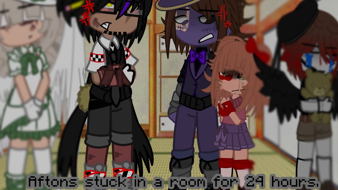Afton family stuck in a room for 24 hours. ||Gacha Club||-Oßsessed-