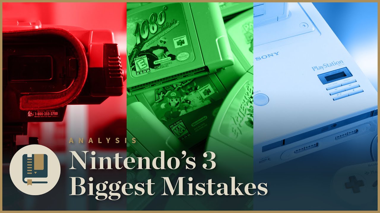 Nintendo's 3 Biggest Mistakes - Gaming Historian