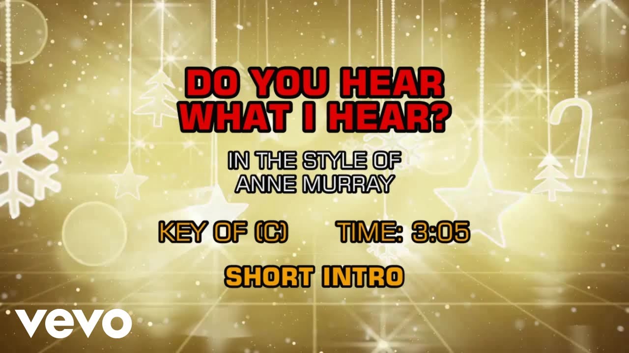 Anne Murray - Do You Hear What I Hear (Karaoke)