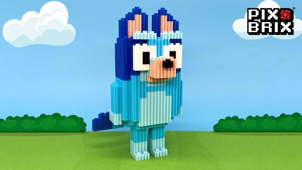Bluey 3D Pixel Art - Pix Brix Instructions