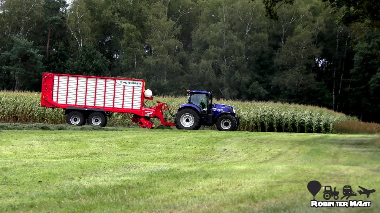 Grass Silage Beusink NewHolland T7.230 Fendt Vario 309  -- 4K -- 15  September 2019 -- Netherlands