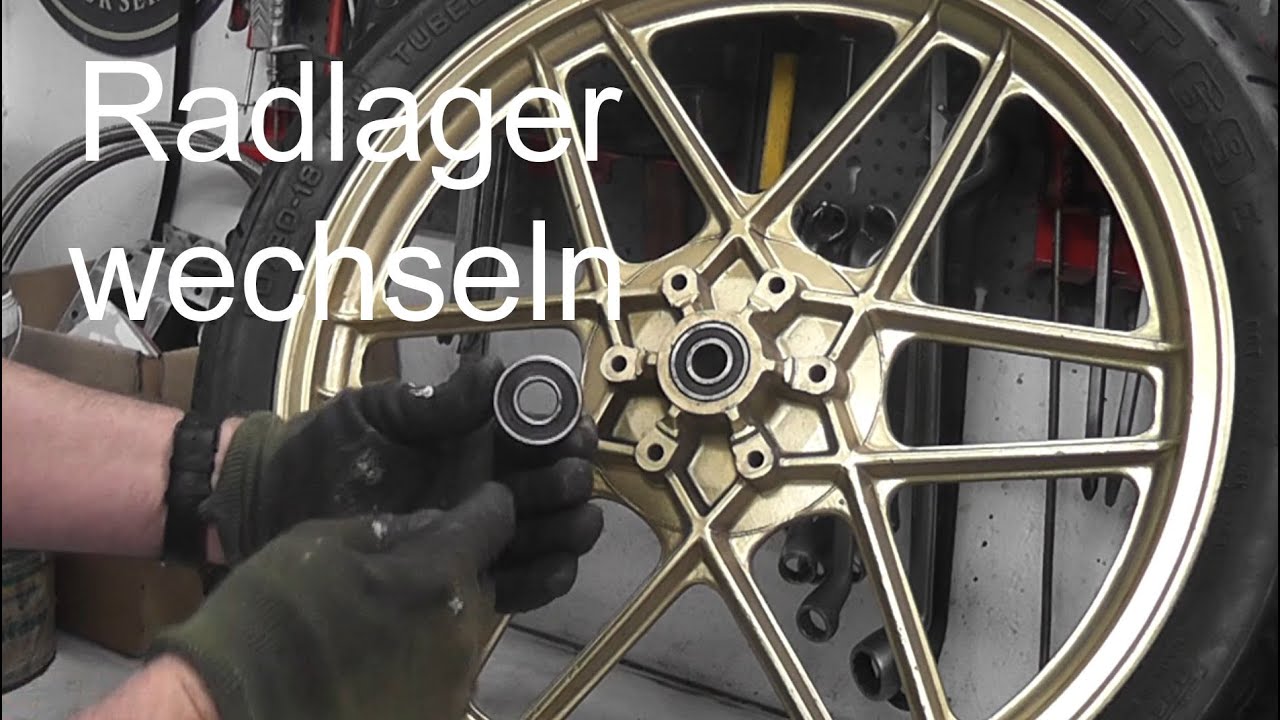 Motorrad-Radlager wechseln