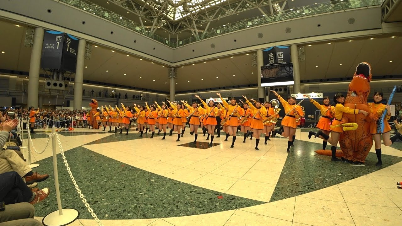 2018楽器フェア　京都橘高等学校吹奏楽部　オープニングアクト！広角