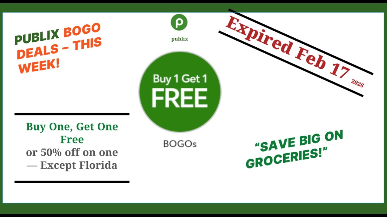 This Week’s BEST Publix BOGO Deals! Expire Feb 17 2026