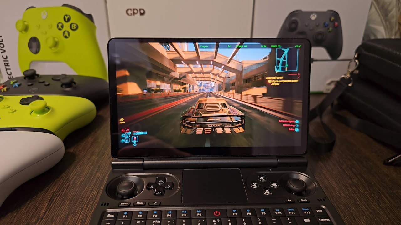 GPD Win Mini 2024 8840 тест 10-15w Cyberpunk, GTA5 мини обзор