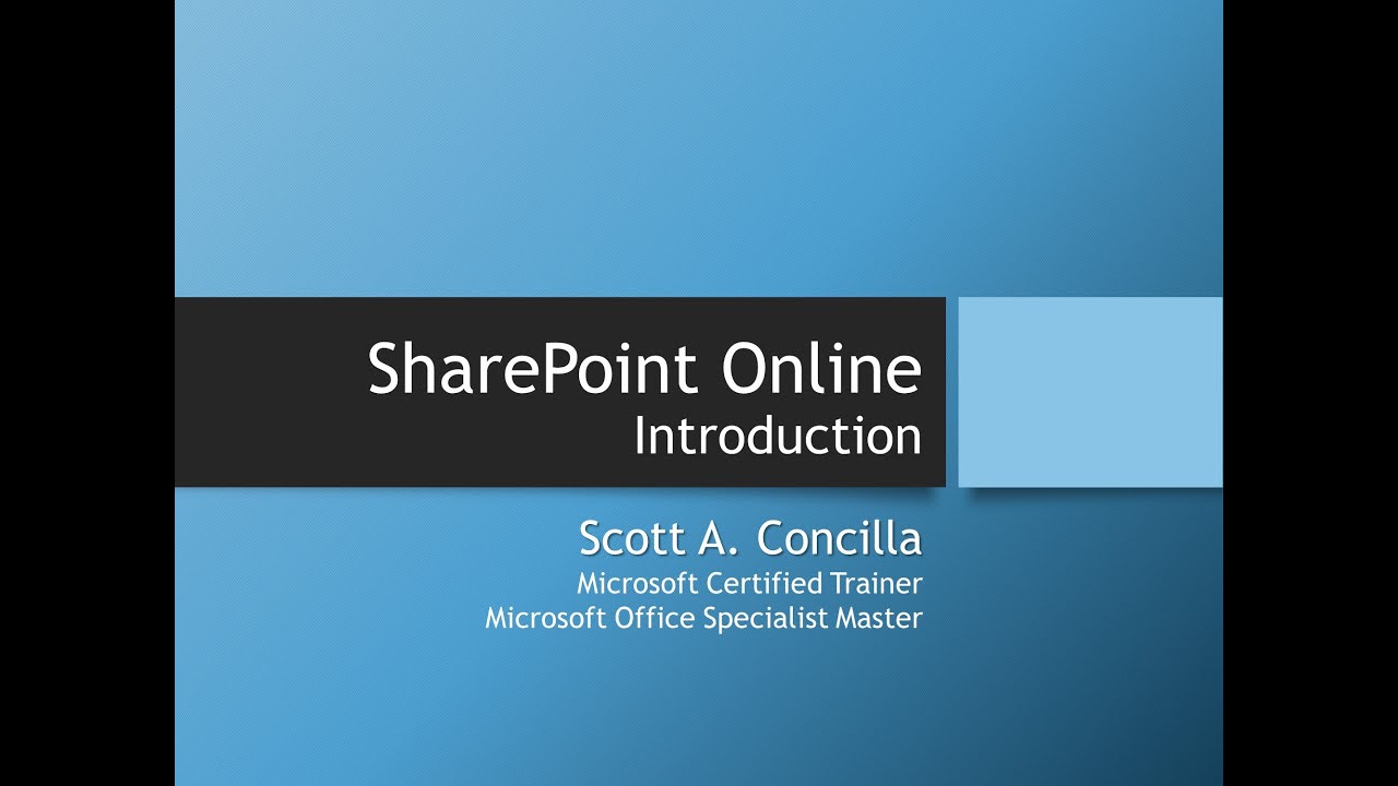 2020-04-08 - SharePoint Online - Introduction