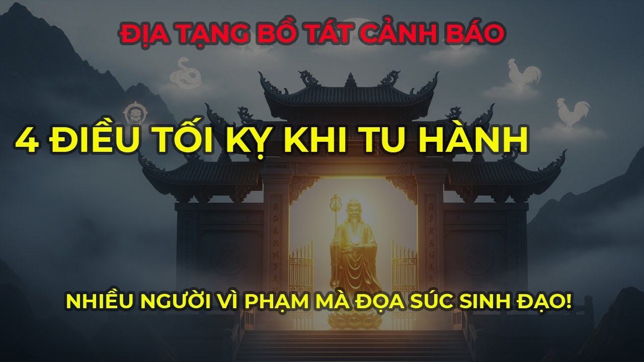 4 Điều Tối Kỵ Khi Tu Hành – Địa Tạng Bồ Tát Cảnh Báo: Nhiều Người Vì Phạm Mà Đọa Súc Sinh Đạo!