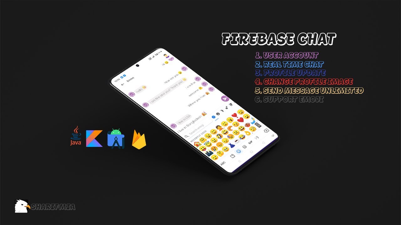 FirebaseChat app demo | SharifMia | Codecanyon project
