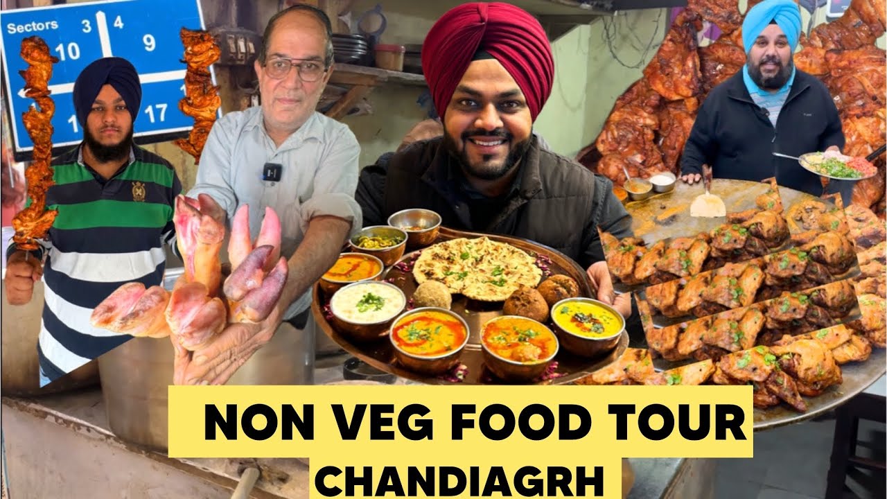 Chandigarh Food Tour | Famous Non Veg Food In Chandigarh | The Best Street Food in Chandigarh