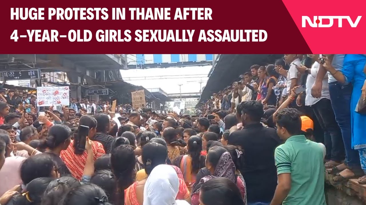 Badlapur Current News | Huge Protests After 4-Year-Old Girls Sexually Assaulted At School