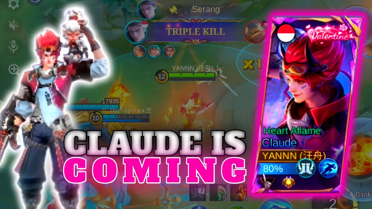 CLAUDE HEART AFLAME DATANG! TRIPLE KILL TAK TERHALANG!