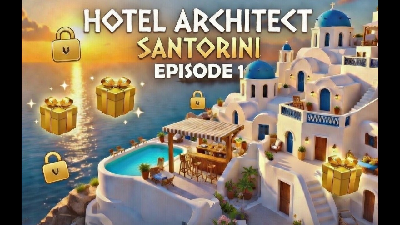 Hotel Architect Santorini Episode 1: Building the Bar & New Guest Rooms + Cool Gifts!