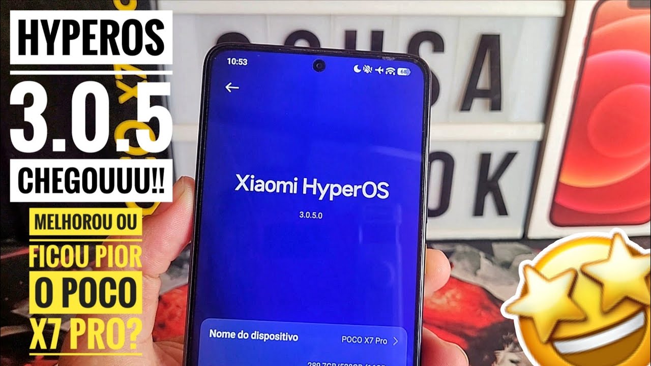 ATUALIZAÇÃO HYPEROS 3.0.5 CHEGOU NO POCO X7 PRO! 