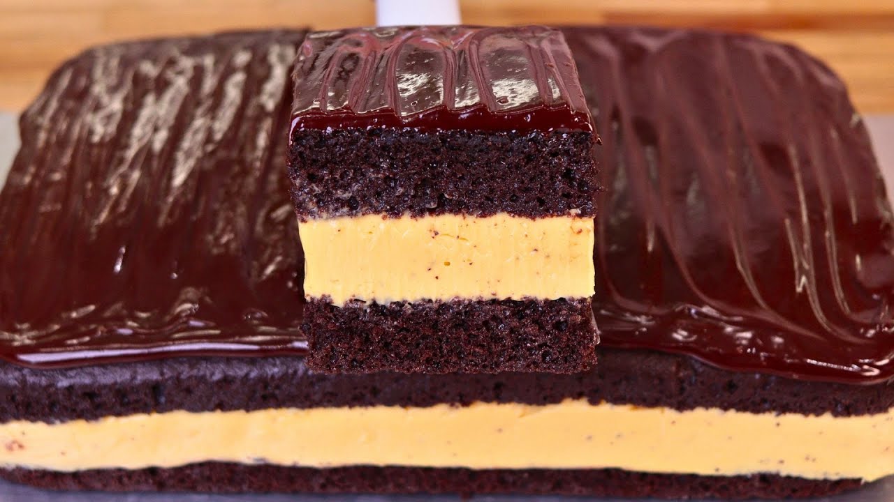 BOLO GELADO DE CHOCOLATE COM MARACUJÁ MOLHADINHO, SUCULENTO SUPER FÁCIL | BOLO DE CHOCOLATE RECHEADO