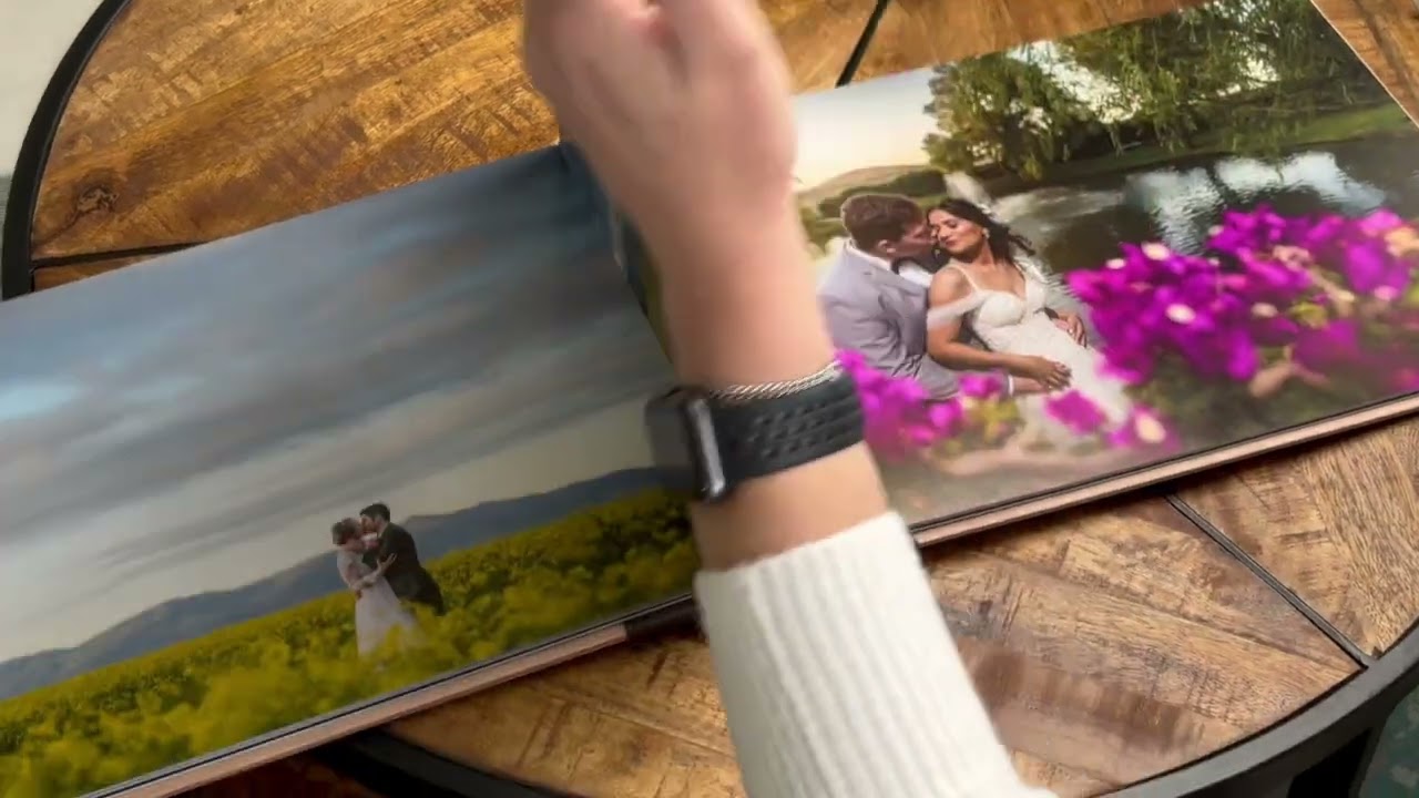 Alpha Rustic - A Premium Photo Book by Studio22, in a rustic wooden cover with laser engraving.
