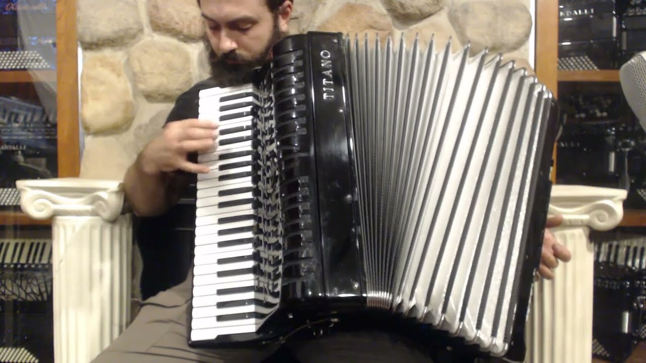5847 - Black Titano Emperor 5 Cassotto Quint Converter Piano accordion LMMQH 45 160 $4999