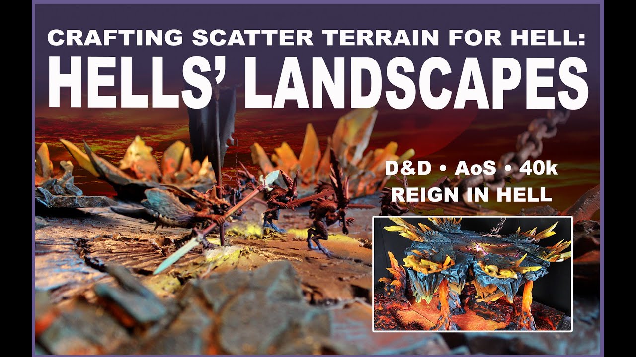 Crafting Scatter Terrain for Hell • Warhammer • Dungeons & Dragons • Reign in Hell • Tabletop RPG's