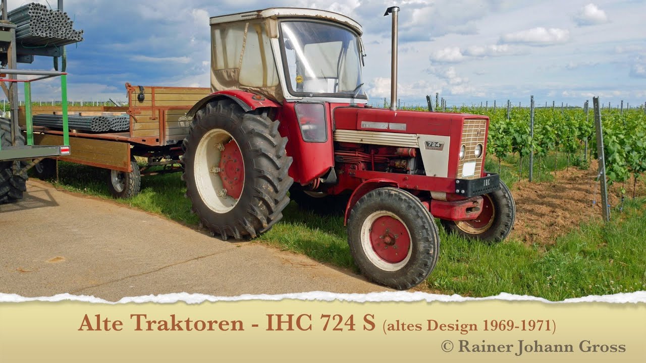 Alte Traktoren - IHC 724 S (altes Design 1969-1971)