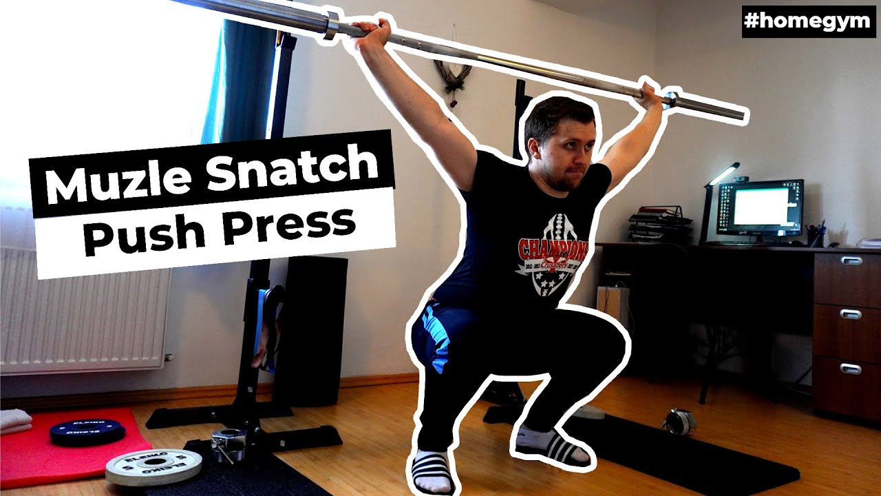 Easy day | Muscle Snatch | Push Press | #homegym