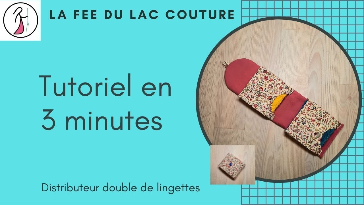 pochette et distributeur double pour lingettes
