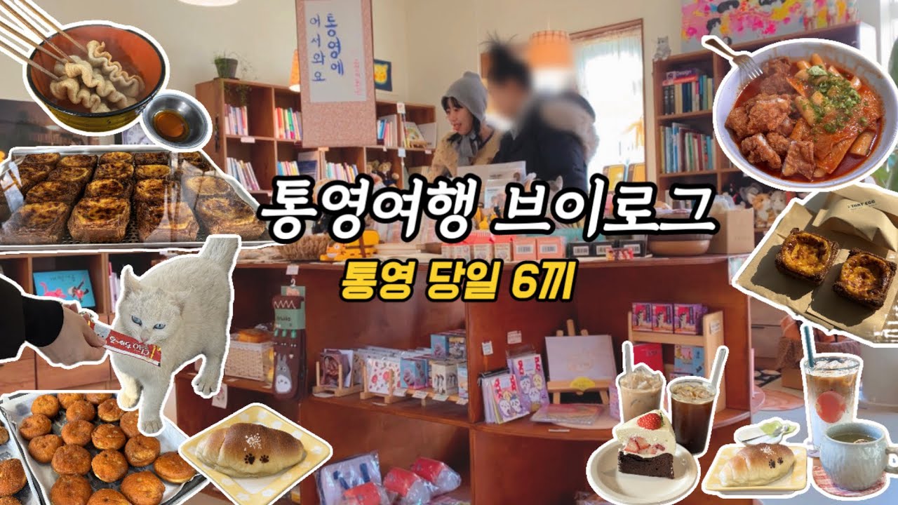 통영 당일치기 여행 | 통영 6끼 | 꿀빵 | 인생 에그타르트 | 서피랑 떡볶이 | 고양이 회관 | 서호시장 굴 | 충렬도너츠ㆍ제과 | 랭스커피